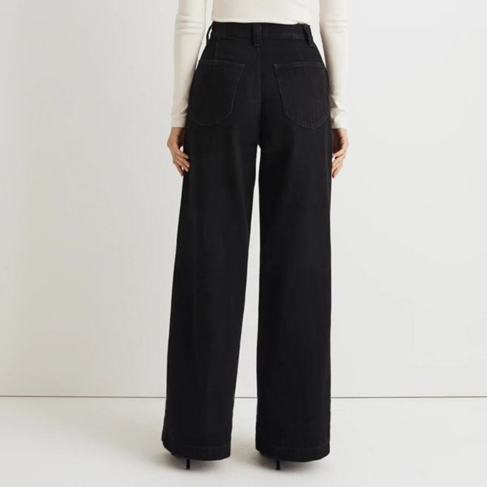 Madewell Extrewide-Leg Trouser Jeans in Wilkes Wash: Pleat Edition Size W27 - Picture 2 of 5
